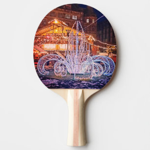 Decorations, in front of the Townhall Ping Pong Paddle