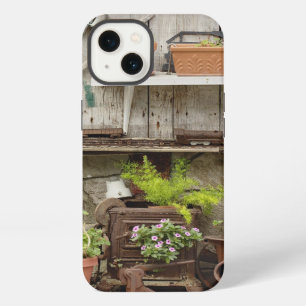Decorations on wooden fence, Catalina Island, iPhone Case