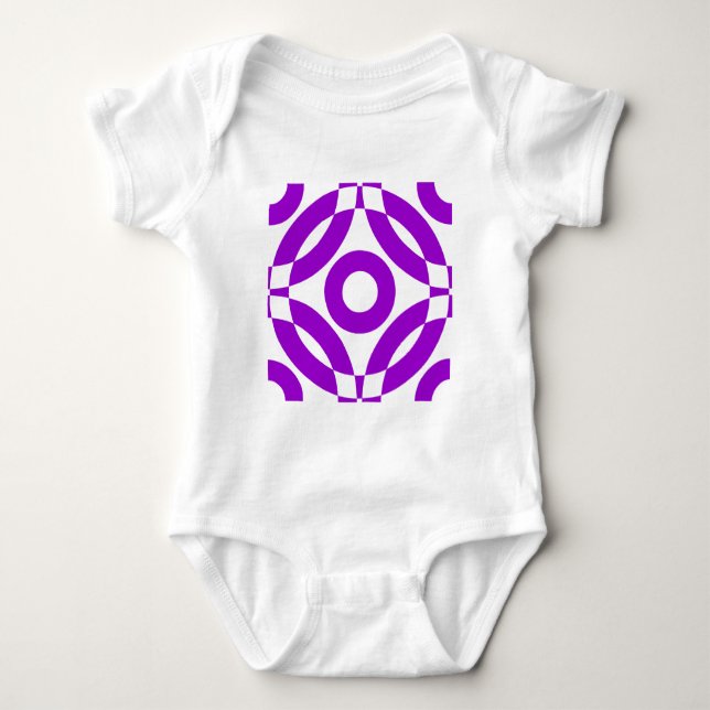 Decorative 02 - Purple Baby Bodysuit (Front)