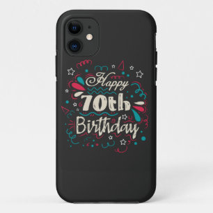Decorative 70th Birthday iPhone 11 Case