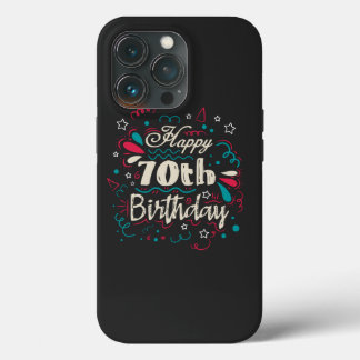 Decorative 70th Birthday iPhone 13 Pro Case
