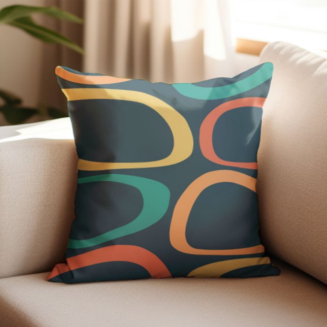 Decorative Abstract Pattern Mid Century Modern Cushion (Creator Uploaded)