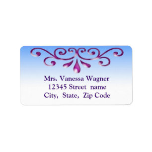Decorative address label