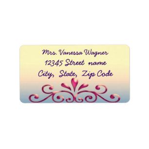 Decorative address label2 label