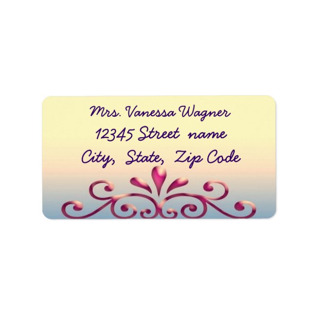 Decorative address label2 label (Front)
