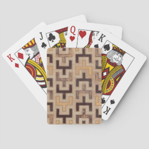 Decorative African Mudcloth Pattern Playing Cards