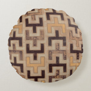 Decorative African Mudcloth Pattern Round Cushion