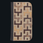 Decorative African Mudcloth Pattern Samsung S4 Wallet Case<br><div class="desc">Decorative African mudcloth pattern by Norman Wyatt Jr. featuring geometric shapes that seem to fit together. Fans of Tetris or geometric shapes should make this purchase today!</div>