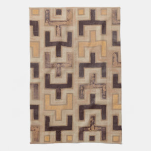 Decorative African Mudcloth Pattern Tea Towel