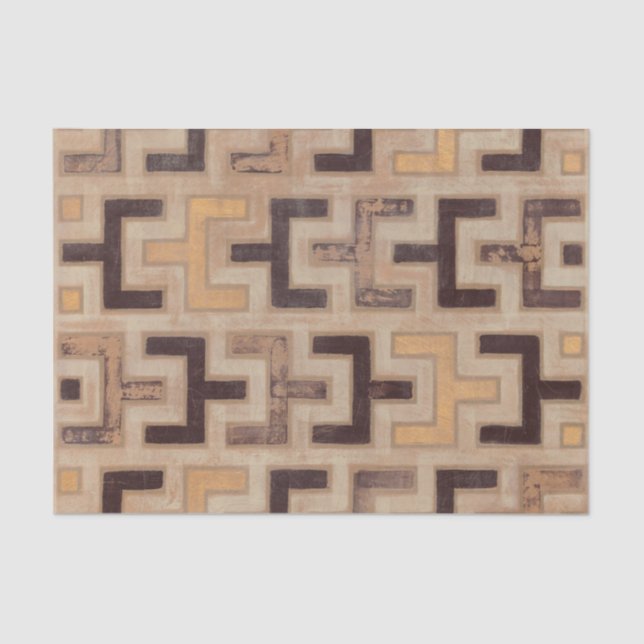 Decorative African Mudcloth Pattern Tissue Paper (Front)
