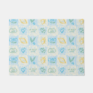 Decorative Amalfi style seamless pattern Doormat