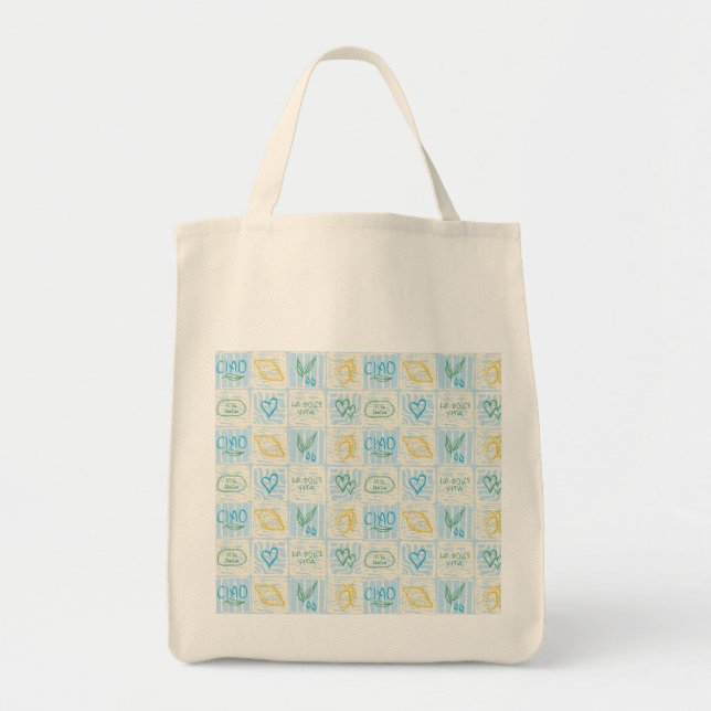 Decorative Amalfi style seamless pattern Tote Bag (Front)