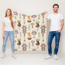 Decorative ancient Egyptian seamless pattern