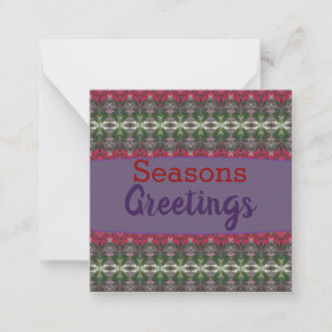 Decorative and Modern Mini Christmas Greeting Card