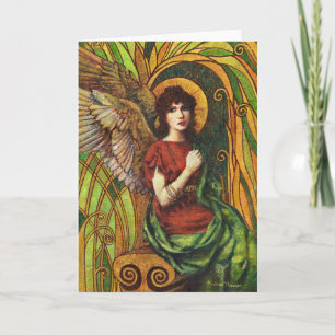Decorative Angel Design Greetings Card