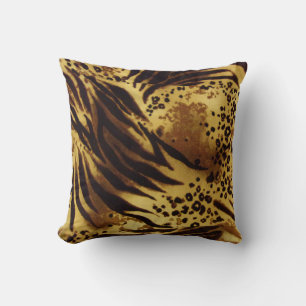 Decorative animal pattern design print texture fur cushion