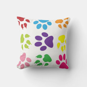 Decorative Animal Paw print pattern dog cat pet Cushion