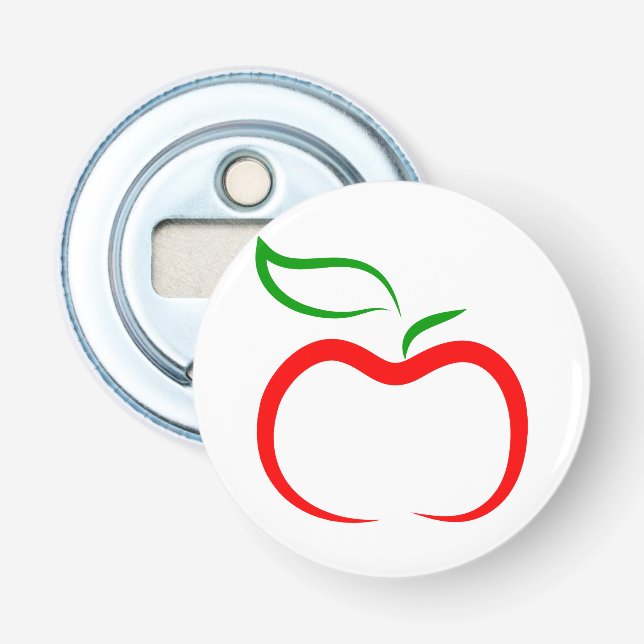 Decorative Apple Bottle Opener (Front)