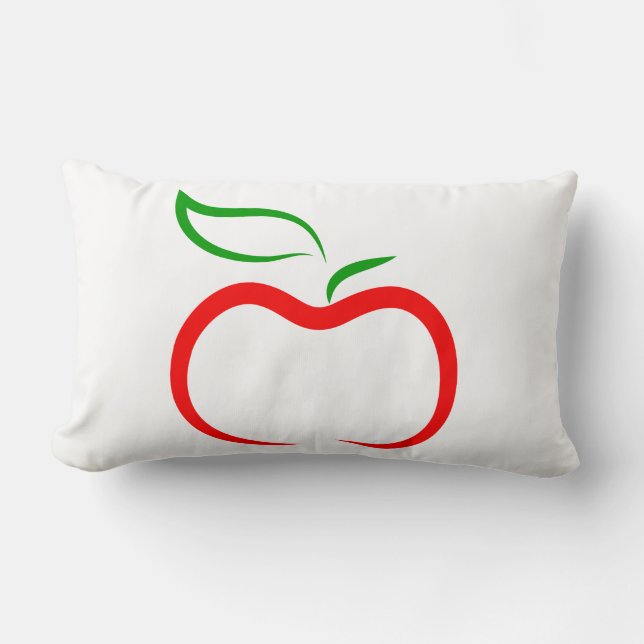 Decorative Apple Lumbar Cushion (Front)