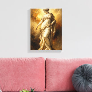 Decorative Art Panel (Antique Sphere) Art Deco Canvas Print