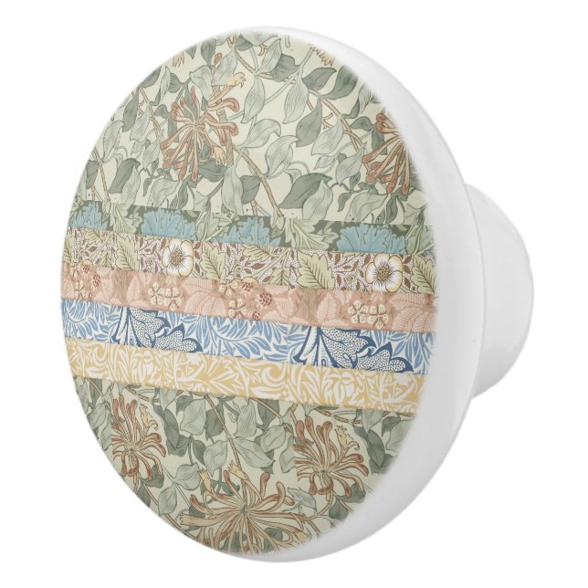 Decorative Art William Morris Nouveau Wallpapers   Ceramic Knob (Right)