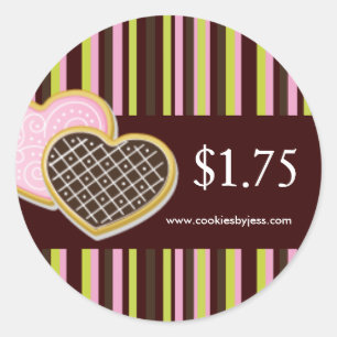 Decorative Bakery Price Tag Stickers