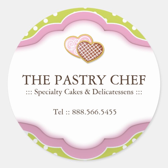 Decorative Bakery Stickers (Front)