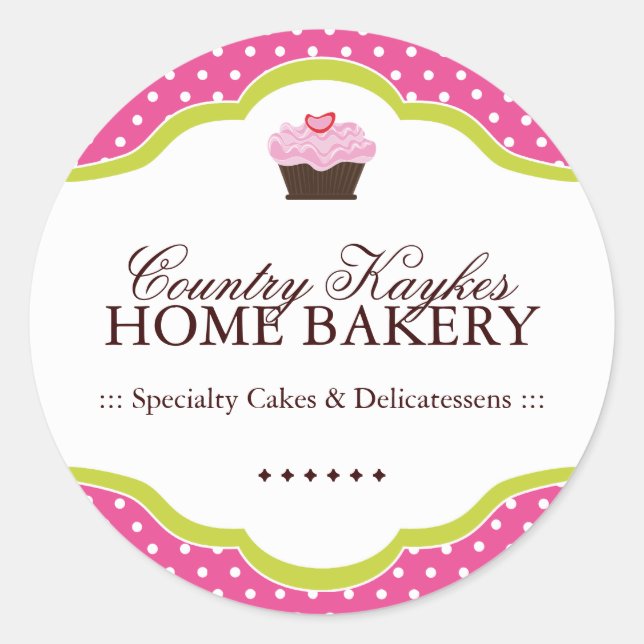 Decorative Bakery Stickers (Front)