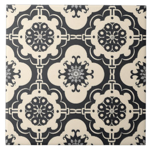 Decorative Baroque Arabesque pattern Ceramic Tile