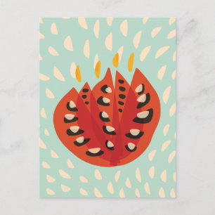 Decorative Beautiful Abstract Tulip Postcard