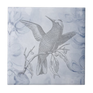 Decorative Bird Art Penmanship Ceramic Tile