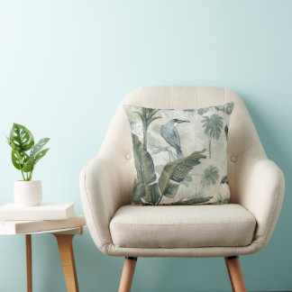 Decorative Bird Tropical Throw Pillow