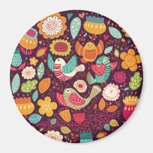 Decorative Birds Magnet
