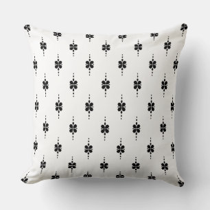 Decorative Black and White Design Cushion