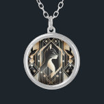 Decorative Black Cat Abstract Necklace<br><div class="desc">Beautiful Decorative Black Cat Abstract Necklace</div>