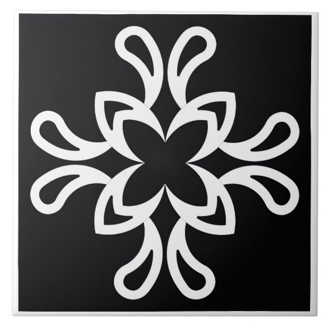 decorative black tile (Front)