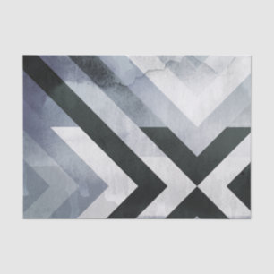 Decorative Black & White Distressed Pattern Tissue Paper