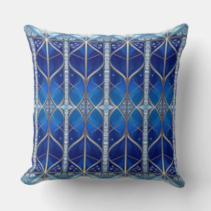 Decorative Blue Pattern Cushion