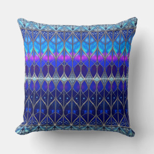 Decorative Blue Pattern Cushion