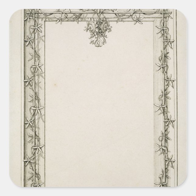 Decorative border, 1809 square sticker (Front)