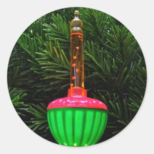 Decorative Bubble Light Holiday Stickers