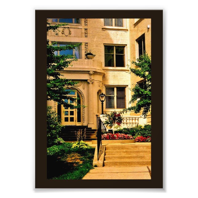 Decorative Building Photo Print (Front)
