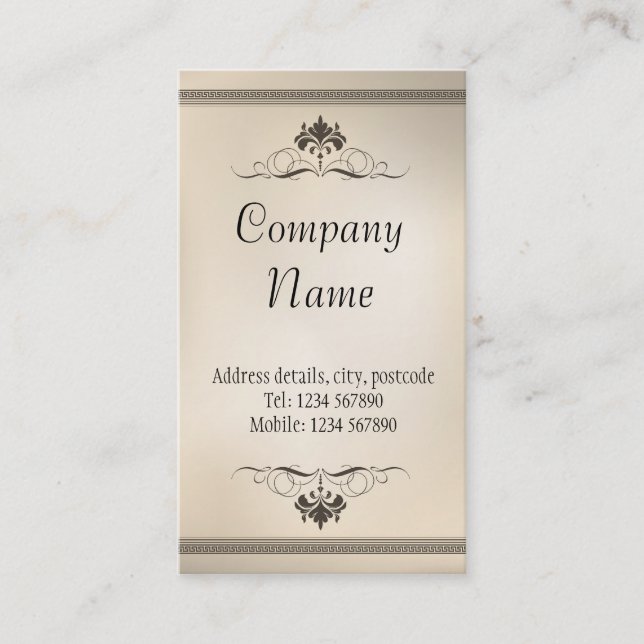 Decorative business card (Front)