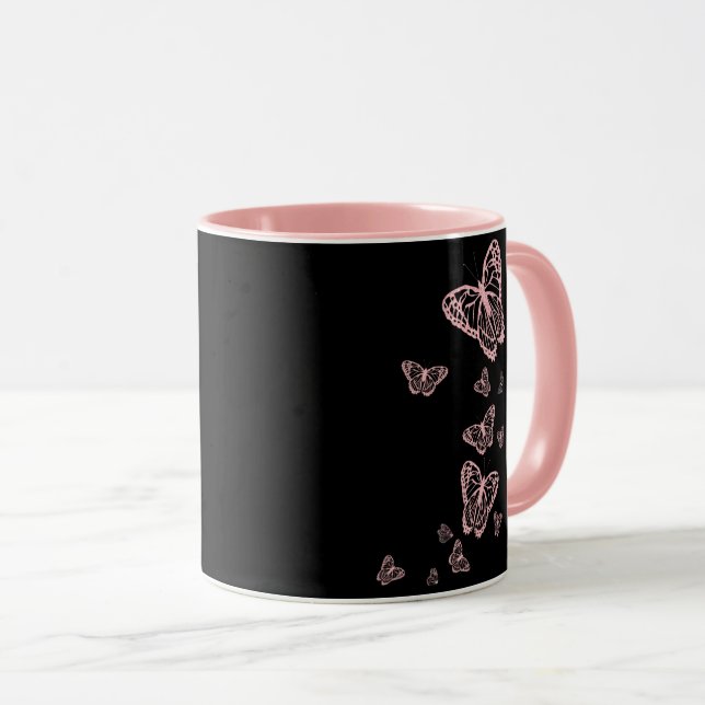 Decorative Butterflies template Mug (Front Right)