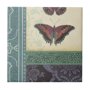 Decorative Butterfly Brocade by Vision Studio Ceramic Tile