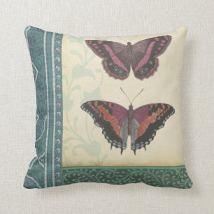Decorative Butterfly Brocade by Vision Studio Cushion