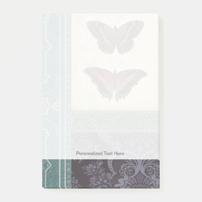 Decorative Butterfly Brocade by Vision Studio Post-it Notes (Front)