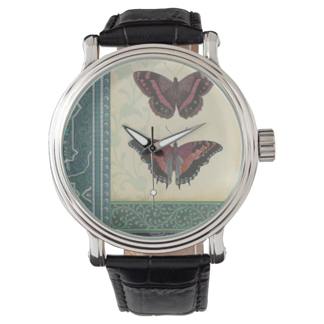 Decorative Butterfly Brocade by Vision Studio Watch (Front)