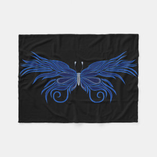 Decorative Butterfly Fleece Blanket