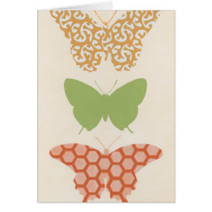 Decorative Butterfly Patterns on Cream Background